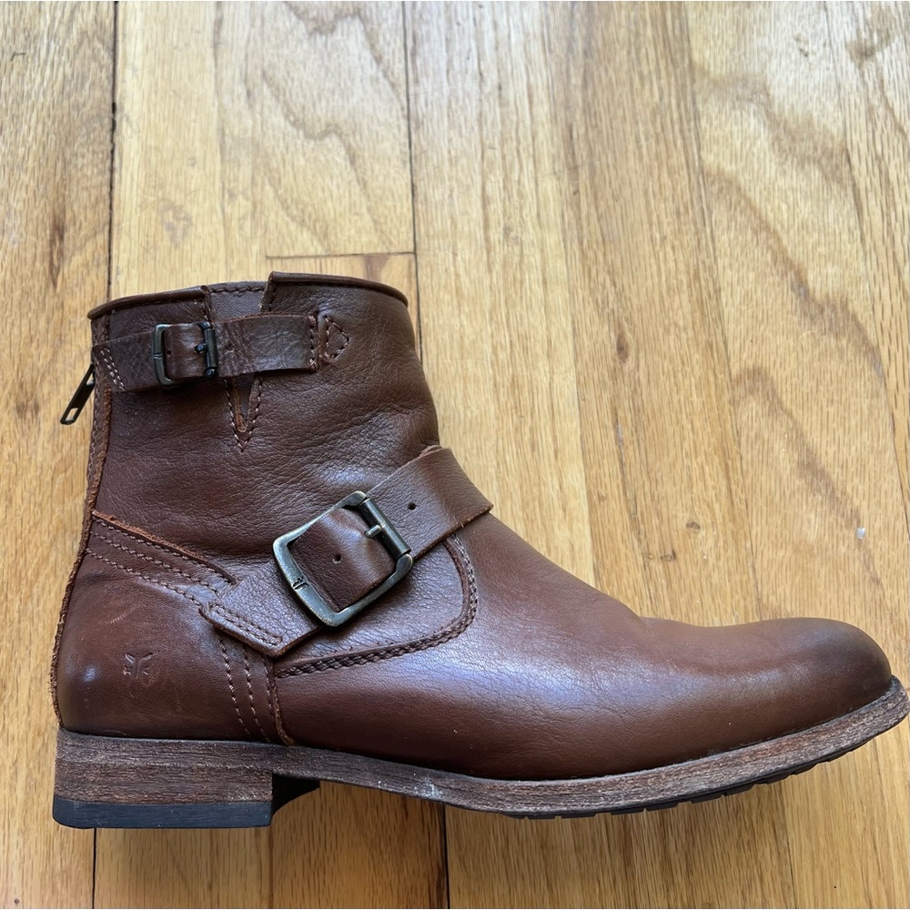 Frye Buckle Ankle Boots
